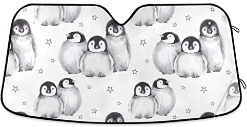 501 Frontscheibenabdeckung Pinguine Auto Windschutzscheiben Abdeckung Universal Windschutzscheibe Schützt Innenraum Windschutzscheibenabdeckung Für Auto Die Meisten Autos Truck S