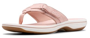 Clarks Women's Breeze Sea Flip-Flop, Blush Interest, 4.5 UK