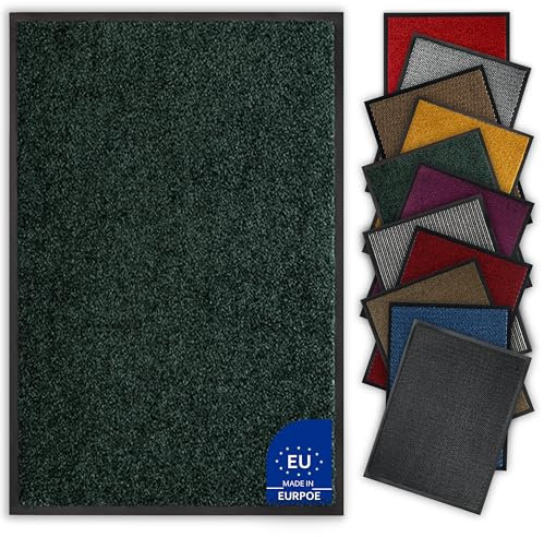 Bodenständig® Saubere Schuhe Dank saugstarkem Stoff (robust) perfekte Größe Grün in 40x60cm - Fußmatte innen, Fussmatte innen - Schmutzfangmatte für innen Türmatte