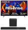 Hisense TV & Soundbar Bundle: 43E77NQTUK TV with Quantum Dot Colour, Dolby Vision Plus the HS3100 Soundbar with 480W Power, Direct Surging Sound, The Perfect Match for the ultimate Audio-Visual Experience