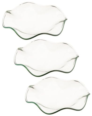 Zerodeko 3pcs Glass Essential Oil Saucer Wax Melt Warmer Replacement Dish Candle Warmer Plate 120mm Diameter for Aromatherapy Diffuser Accessories