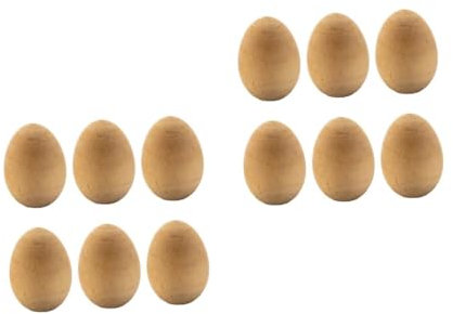 Vaguelly 1 Satz Holzeier Ostereier Ostergeschenke Ostereier Für Veranstaltungen Osterpräsente Für Ostereier Bemalen Vorlagen Ornament-ei Dekoratives Ei Festival-ei 6st