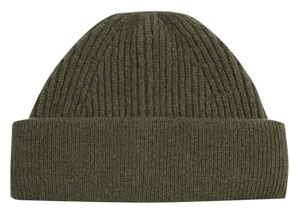 Dilling Beanie aus Lammwolle für Herren - Dunkelgrün meliert Einheitsgröße