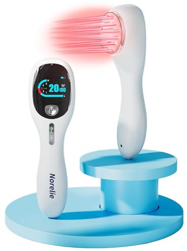 Norelie Redrevive Kaltlasertherapiestab Original, Handgerät Infrarottherapie, Repuls Tiefenstrahler für Gelenk und Muskelschmerzlinderung(4 * 808nm+14 * 650nm)(Für Menschen und Haustiere)