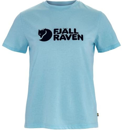 Fjällräven Damen Logo T-Shirt, Breeze Blue, XL