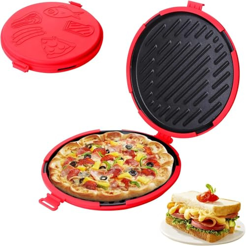 Sandwichera Silicona Sandwichera para Microondas, Panini Inalámbrico Panini Sandwichera Tostadora Antiadherente para Casa Dormitorio