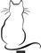 CLICKANDPRINT Aufkleber » Katze am Fenster, 30x24,0cm, Schwarz • Wandtattoo/Wandaufkleber/Wandsticker/Wanddeko/Vinyl