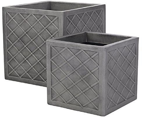 2 x Square Lazio Slate Grey 39