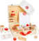 Small Foot Arztkoffer Naturholz, Arzt-Spielset, mit vielen Zubehörteilen, Rollenspiel ab 3 Jahren, 11695, Braun