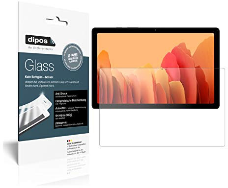 Dipos I - Pellicola protettiva opaca compatibile con Samsung Galaxy Tab A7 da 10,4 (2020) in vetro flessibile 9H