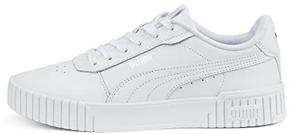 PUMA Damen Carina 2.0 Sneaker, White White Silver, 41 EU