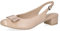 CAPRICE Damen Slingpumps mit Schleife Elegant, Beige (Beige Comb I), 37 EU