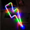 Lightning Bolt Neonschild Batterielampe Wanddekoration Neonblitz batteriebetrieben Kinderzimmerdekoration Blitz LED Neonschilder Lichter für Spielzimmer Schlafzimmer Bar Geburtstagsparty Geschenke