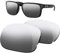 HiCycle2 Verres de rechange polarisés pour lunettes de soleil Oakley Holbrook OO9102 55 mm épaisseur : 2,0 mm, Argenté., nothing