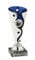 Pokale 3er Serie Set.245 Silber/blau 15,5 cm