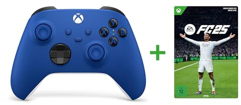 Xbox Wireless Controller – Shock Blue + EA SPORTS FC 25 Standard Edition One/Series X|S - Download Code