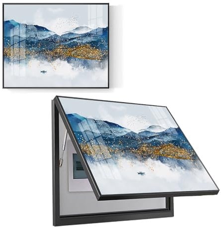 Electric meter wall decoration Creative Electric Panel Decoration Box Distribution Box Decorative Painting Wall Hanging Painting with Hydraulic Rod Supports