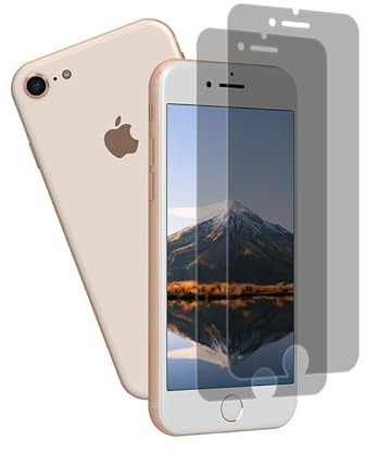 [2 Stück] für Folie iPhone 6s Blickschutz, Staubdicht Panzerglas für iPhone 7 Privacy Displayschutz, Hohe Auflösung Keine Blasen Displayfolie iPhone 6/6s/7/8/SE (2020)/SE (2022) Anti Spy Schutzfolie
