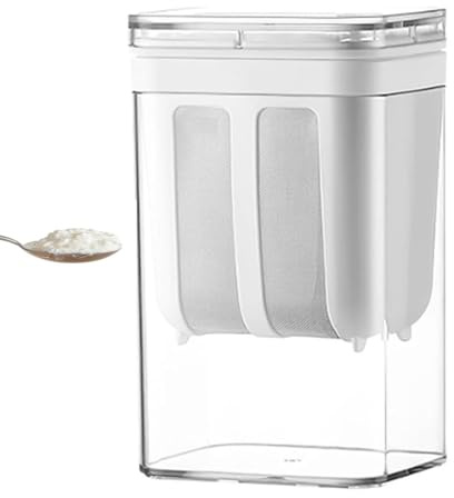 Hung Curd Strainer Box | Curd Maker and Greek Yogurt Maker - 1100ml Fine Mesh Strainer with Lid | Multifunctional Yoghurt Filter | Curd Maker for Home | Whey Separator