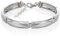 Breites Sterling Silber Armband Mit Wellenmuster Und Karabinerverschluss