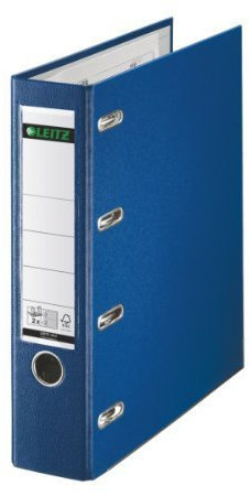 Leitz DoppelOrdner PP Plastik, mit zwei Präzisionsmechaniken (Doppelordner | 2er Pack, blau)