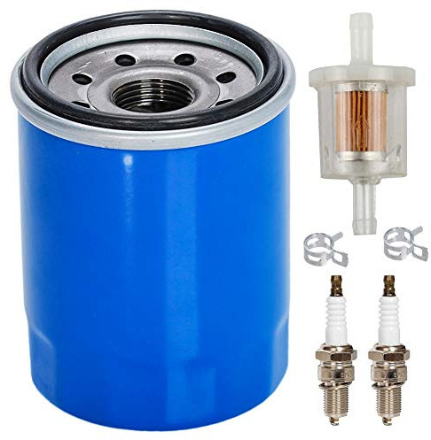 Carkio 15400-PLM-A02 Ölfilter mit Zündkerze Kraftstofffilter Tune Up Kit kompatibel mit GX610 GX620 GX630 GX660 GX670 GX690 Motor