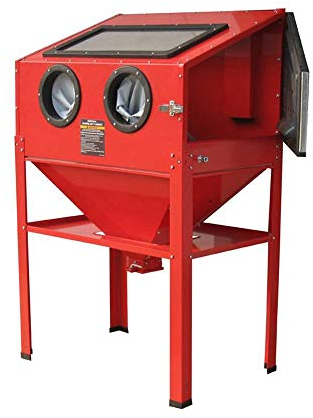 cabine de sablage 220l pression 3 a 8 bars 145 litres-min (88x57x140cm) (sableuse)