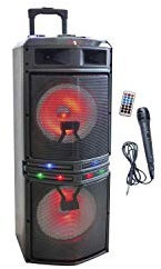 INOVALLEY MS02XXL Enceinte Karaoke Trolley - Bluetooth -1000W