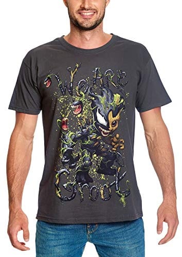 Guardians of the Galaxy Elbenwald T-Shirt Venomized Groot Frontprint für Herren grau - XXL