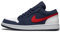 NIKE Scarpe da Basket da Donna Wmns Air Jordan 1 Mid, Bianco, Blu, Rosso., 42.5 EU