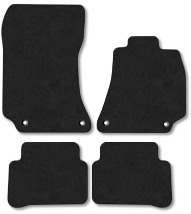 Mercedes E-Class (2013-2016) [Estate, Saloon] Carpet Car Mats | Black Edge Trim Tailored Fit Floor Mats Full Coverage Protection Accessories Easy Clean Anti Slip Made in the UK