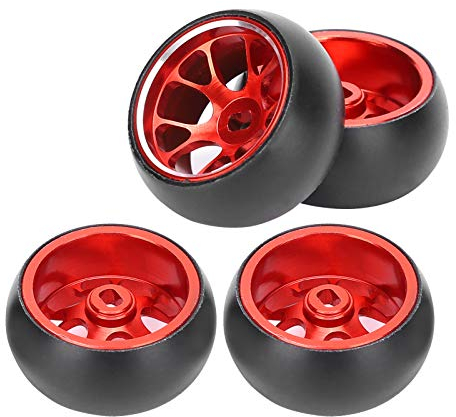 Drfeify Pneumatico da deriva per Auto RC, Ruota in Lega di Alluminio Leggero, Super Veloce, Sostituzione della Gomma da deriva per Auto telecomandata per RC Wltoys k969
