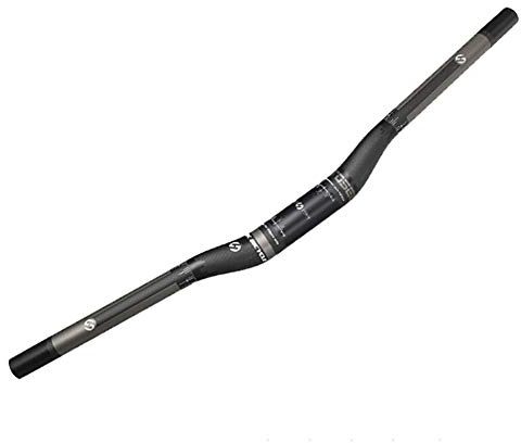 WYYHAA Full Carbon-Fahrrad-Lenker, Mountainbike Flach Lenker Rennrad Fahrrad Riser Lenker 580-760 Mm * 31.8Mm,B,680MM