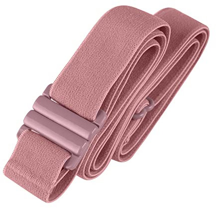 Tights Up - Verstellbarer elastischer Gürtel für Damen und Herren | Unsichtbarer Stretchgürtel mit flacher Schnalle und rutschfester Gel-Rückseite - Rosa