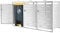 [en.casa] Cache Poubelle Box pour Poubelle Extérieur Abri de Poubelle Enveloppement pour Poubelle Vérrouillable Acier Inoxydable 116 x 196 x 80 cm Argenté