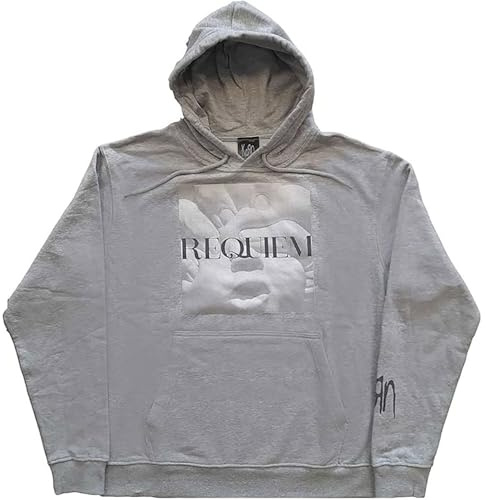 Korn Kapuzenpullover Requiem Band Logo Nue offiziell Herren Grau Pullover L