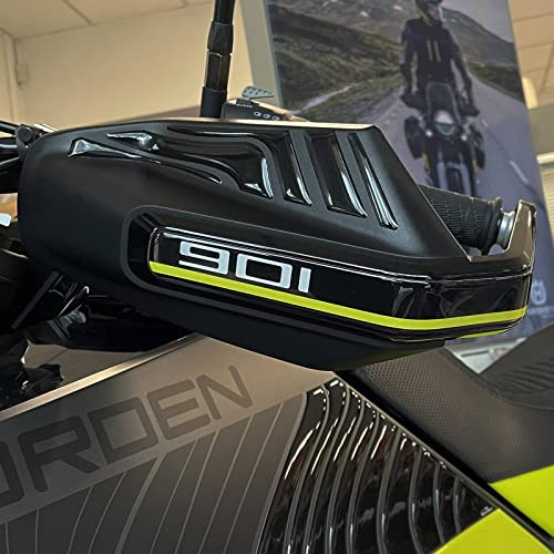 Resin Bike Aufkleber für Motorrad Kompatibel mit Husqvarna Norden 901 2022. Handschutz vor Stößen und Kratzern. Kompletter 3D-Harzklebstoff - Stickers - Made in Italy