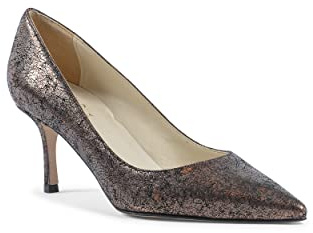 19V69 ITALIA Women's Ines65 Pressed Copper Pump, Bronze, 4 UK