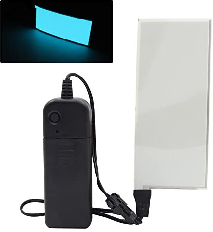 YnGia 12 * 5cm el panel feuille lumineuse électroluminescente décorations feuille de lampe lumineuse feuille avec onduleur de batterie (bleu glace)