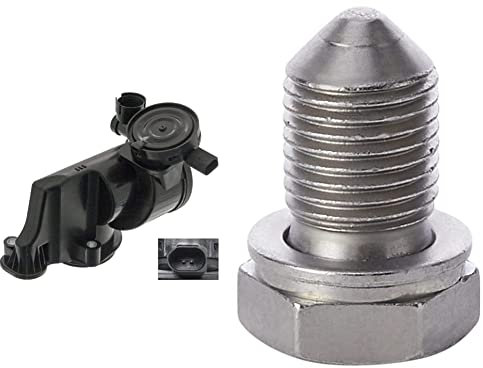 febi bilstein 49184 Ölabscheider, 1 Stück & 48871 Ölablassschraube mit Dichtring, 1 Stück