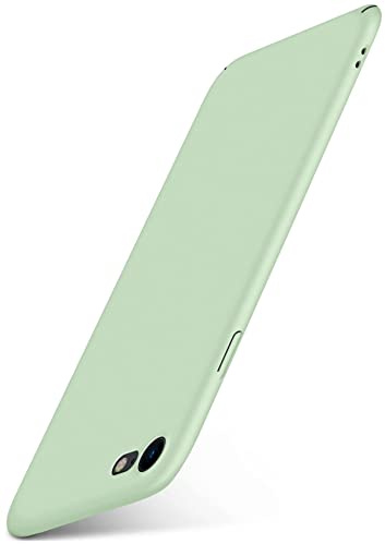 moex für iPhone 7 / iPhone 8 Hülle Ultra Dünn, Schutzhülle mit erhöhtem Kameraschutz, Slim Cover Hardcase Backcover, Dünnste Handyhülle Minimalistisch Alpha Case, Pastell Mint
