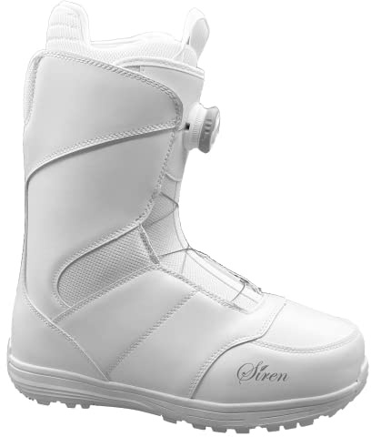 Siren Lux Women's Snowboard Boots (White Pro Twist, 8)