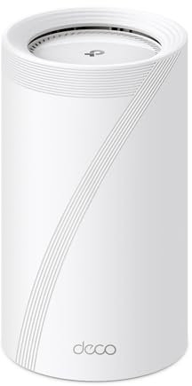 TP-Link Deco BE85 Wi-Fi 7 Mesh WLAN, BE19000 Tri-Band-Router und Repeater (10 Gbit/s Ethernet/Glasfaser-Port, 19 Gbps Wi-Fi-Geschwindigkeit, WPA3, 320 MHz Kanäle, 6 GHz)