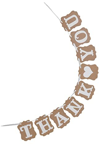Abaodam Danke Banner Set 9pcs Papier Bunting Für Hochzeit Decor Home Party Dekorationen