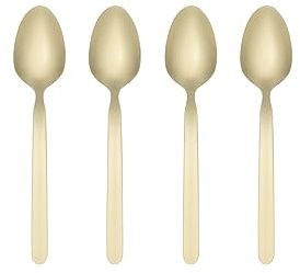 blomus Besteck 4er Set -STELLA- Edelstahl Essbesteck (Espressolöffel)