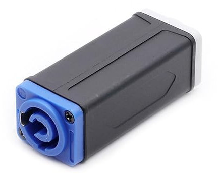 PONNYC 10 Teile/los 3 Pin AC Gerät Power Koppler Extender 20A/250V LED AC Power Adapter Bühne Licht AC Power Connectot Buchse (Color : Blue to White)