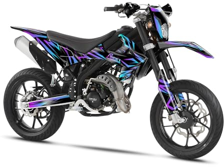 Arider Dekor (Aufkleber) für Rieju MRT 50/125 (2022-2023) | Spark Edition (Blau | Pink)