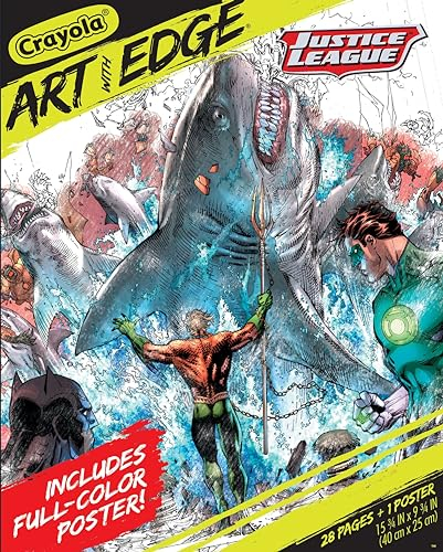 Crayola Kunst mit Rand, Justice League Malset, Erwachsenen-Malerei, Geschenk für Jugendliche und Erwachsene