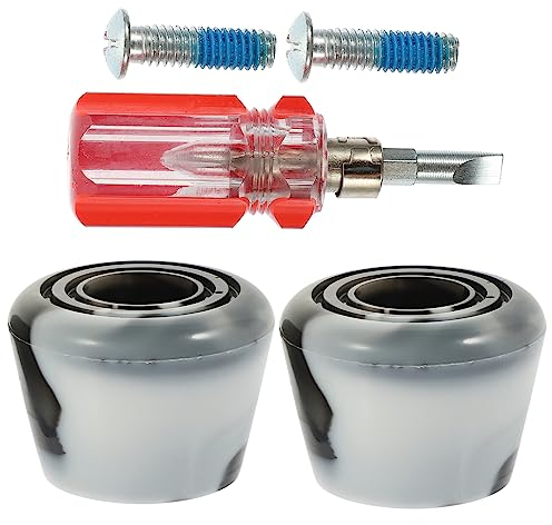 Happyyami 5 Sätze Bremskopf für Rollschuhe Skate-Stecker Outdoor-Rollschuhe Werkzeug Zehenstopper Professionelle Skate Plugs Hohe Elastizität Schlittschuhe Bremsbelagsatz Begrenzer Zubehör
