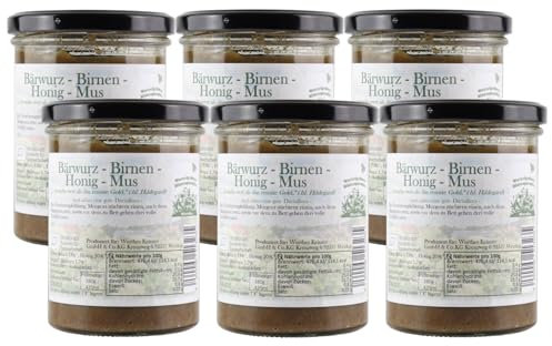 Bio Bärwurz Birnenhonig Kurpackung 6 x 380 Gramm im Glas